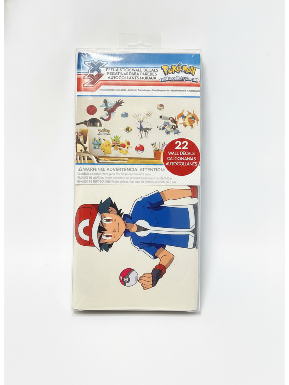 Pokémon XY Peel & Stick Wall Decals - 22 Reusable Stickers Featuring Iconic XY G